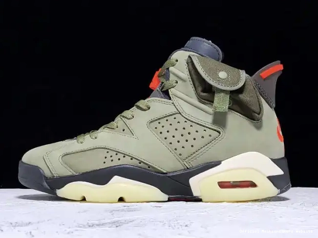 Official Maikesneakers Travis Medium CN1084-200 6 Jordan Scott Air Olive x 0530